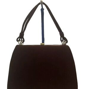 💚 Vintage 60's Dover Purse Clutch made in USA/ Brown Suede💚